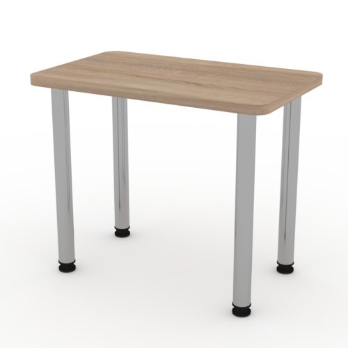 Baltas stalas su metalinėmis kojomis | Būsto Pasaulis