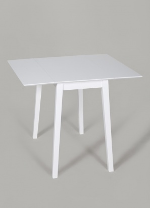 Baltas stalas medinis nulenkiamas | Būsto Pasaulis